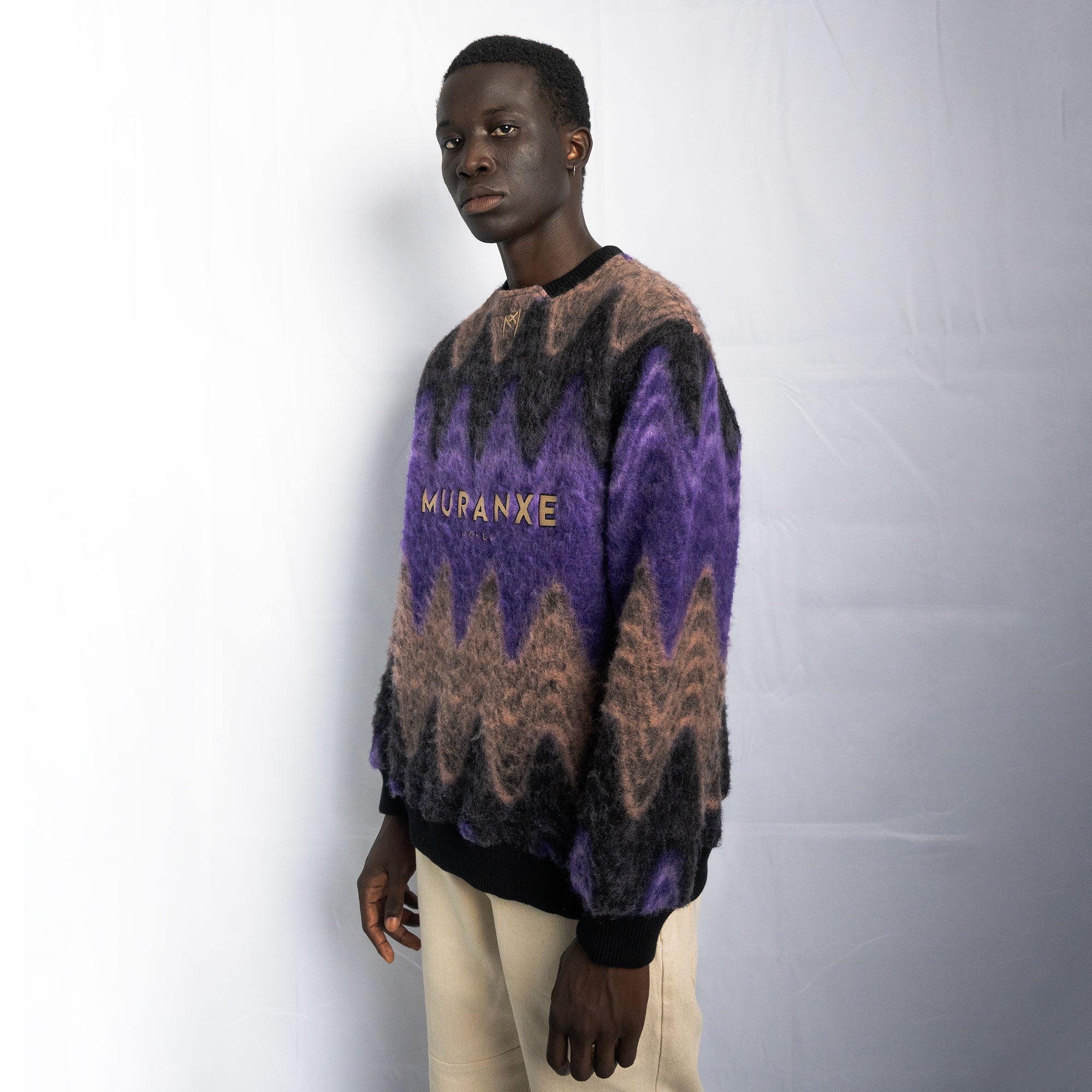 PULL-OVER ONDULÉ COL ROND