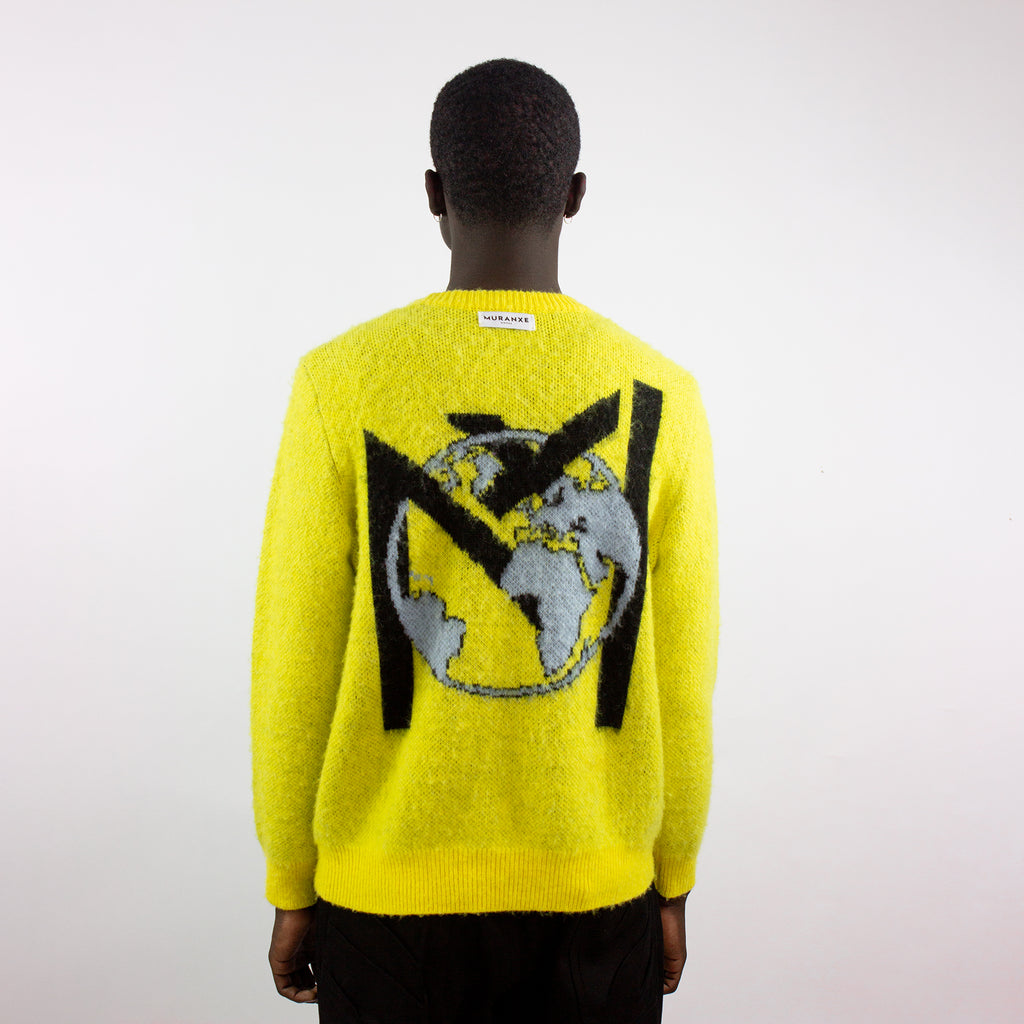 PULL MAILLE NEIGÉ EN SAFRAN NOBLE DEVANT