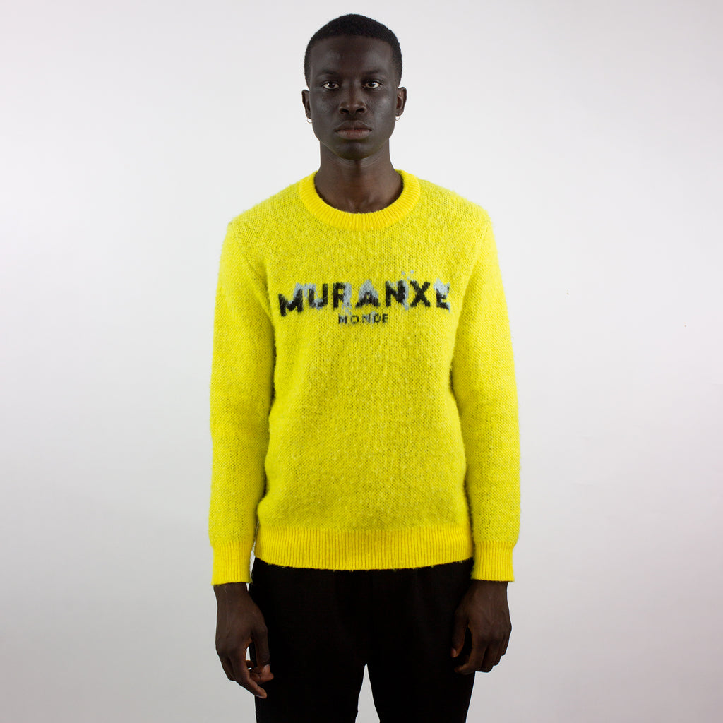 PULL MAILLE NEIGÉ EN SAFRAN NOBLE DEVANT