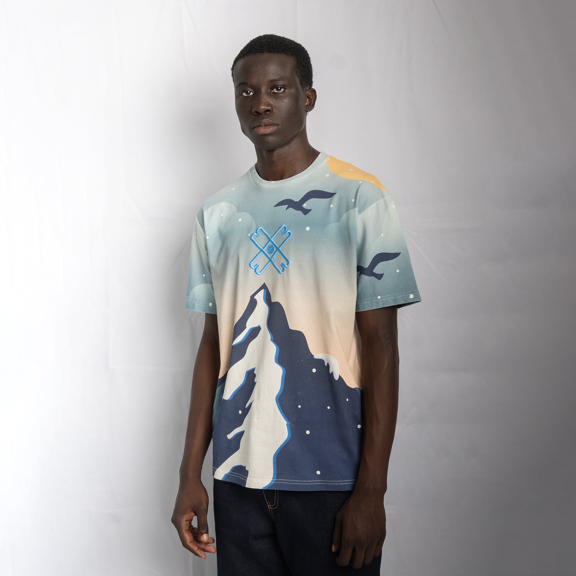 T-shirt horizon couleur