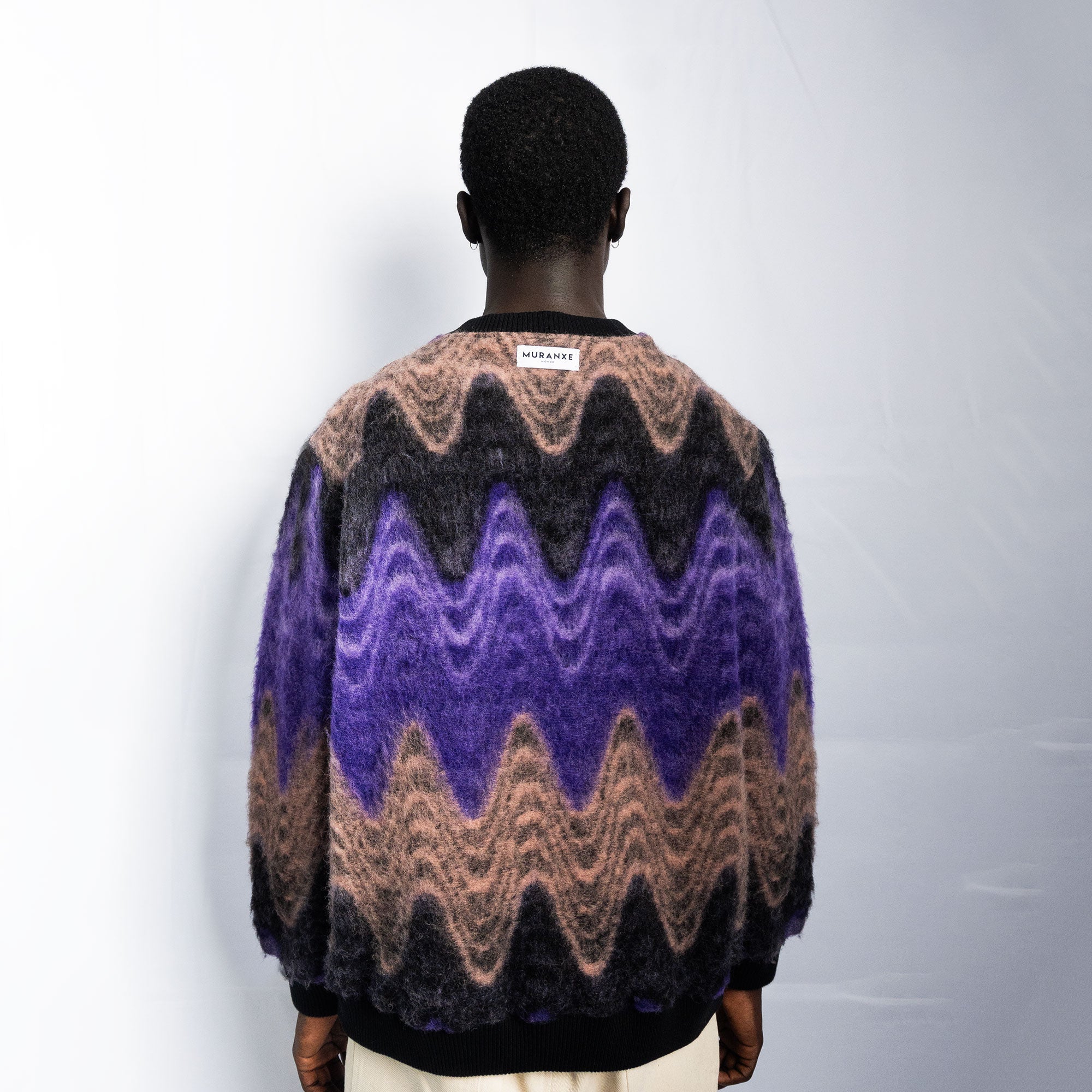 PULL-OVER ONDULÉ COL ROND